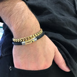 Stainless Steel Polished 7.7mm Cuban Link Bracelet