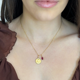 14k Gold Birthstones Pendants