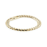 Stainless Steel Polished 7.7mm Cuban Link Bracelet