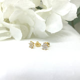 925/18K Vermeil Flower Stud Earrings