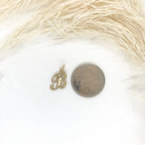 10k Gold Cursive Letter Pendant
