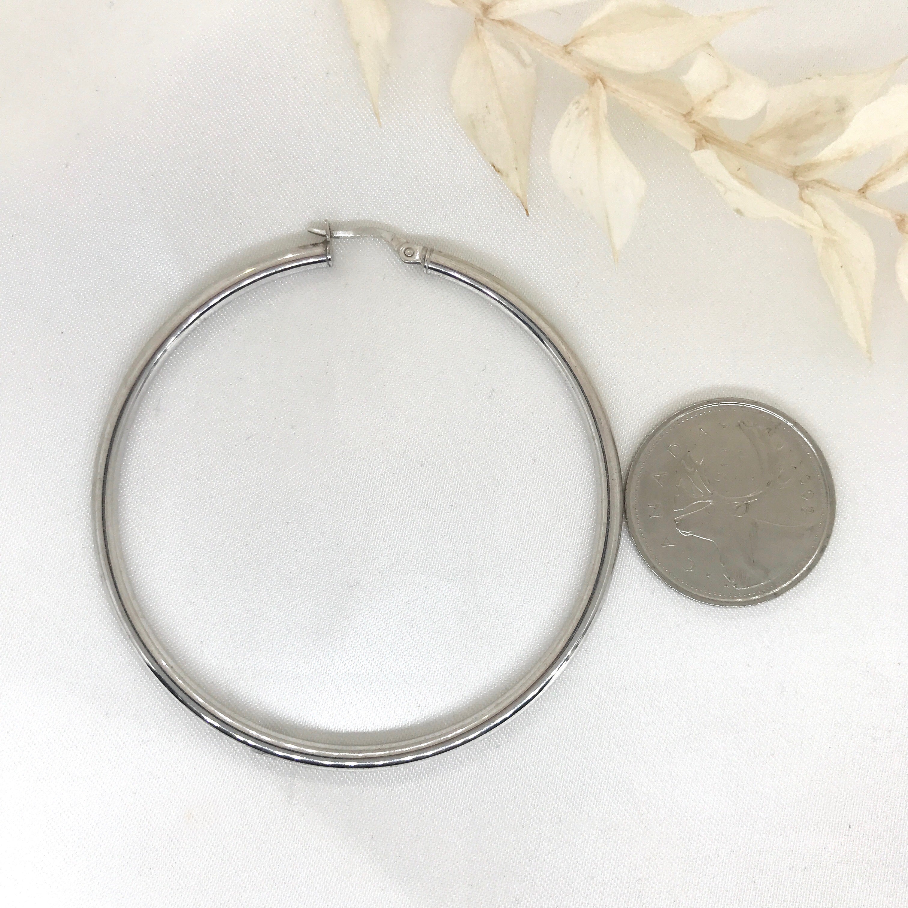 925 Sterling Silver Larger Hoops- 2 Sizes