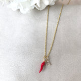 10k Gold Mini Diamond Initial Pendant