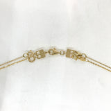 14k Yellow Gold 2 Necklace Layer Holder