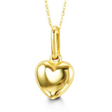 10k Gold Puff Heart Charm