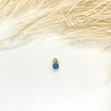10k Gold Small Evil Eye Pendant