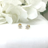 925/18K Vermeil Flower Stud Earrings