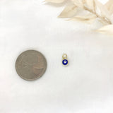925/18k Vermeil Small Evil Eye Charm