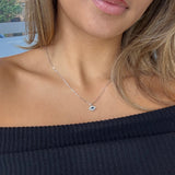 925/14K Vermeil Evil Eye with CZ Necklace