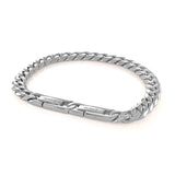 Stainless Steel Polished 7.7mm Cuban Link Bracelet