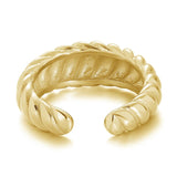 925/18K Vermeil Croissant Open Ring