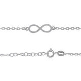 925 Sterling Silver Infinity Anklet