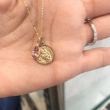 14k Gold Birthstones Pendants