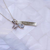 10k Gold Mini Diamond Initial Pendant