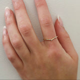 10k Yellow Gold Arrow Ring