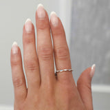10k Gold Stackable Diamond Marquise Cut Ring