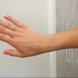 10k Gold Stackable Solitaire Bead Diamond Ring