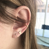 10k Square Ear Cuff