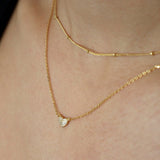 925/18K Vermeil Simple Ball Choker Necklace