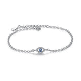 Children's 925 Sterling Silver Evil Eye with CZ Bracelet