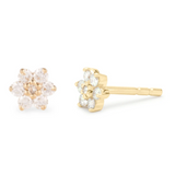 925/18K Vermeil Flower Stud Earrings