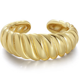 925/18K Vermeil Croissant Open Ring