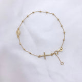 14k Gold Rosary Bracelet