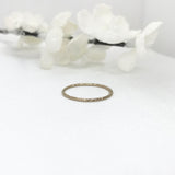14k Gold Filled Sparkle Cut Ring