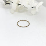 14k Gold Filled Sparkle Cut Ring
