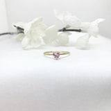 10k Gold Heart Shape Birthstone Ring