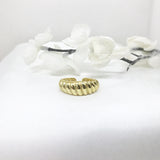 925/18K Vermeil Croissant Open Ring
