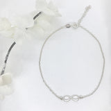 925 Sterling Silver Infinity Anklet