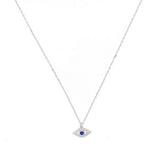 925/14K Vermeil Evil Eye with CZ Necklace
