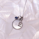 10k Gold Mini Diamond Initial Pendant