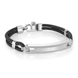 Engravable - Stainless Steel Rope ID Bracelet