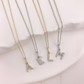 Classic Mini Initial Diamond Necklace