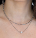 Stella CZ Cross Necklace