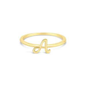 Bella Script Initial Ring