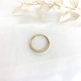 10k Gold Ribbed Stacker Ring