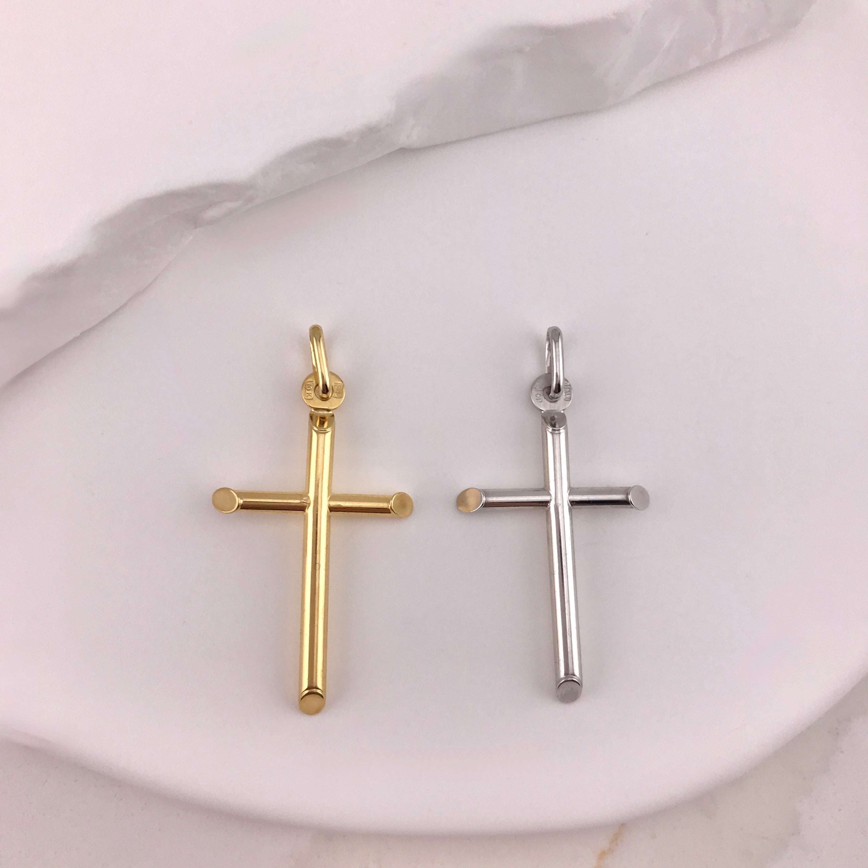 10k Gold Tube Cross