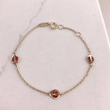 Children's 10k Gold Ladybug Bracelet