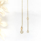 10k Gold Mother of Pearl Clover Necklace