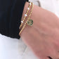 Personalized Heart Gold Filled Stretch Bracelet