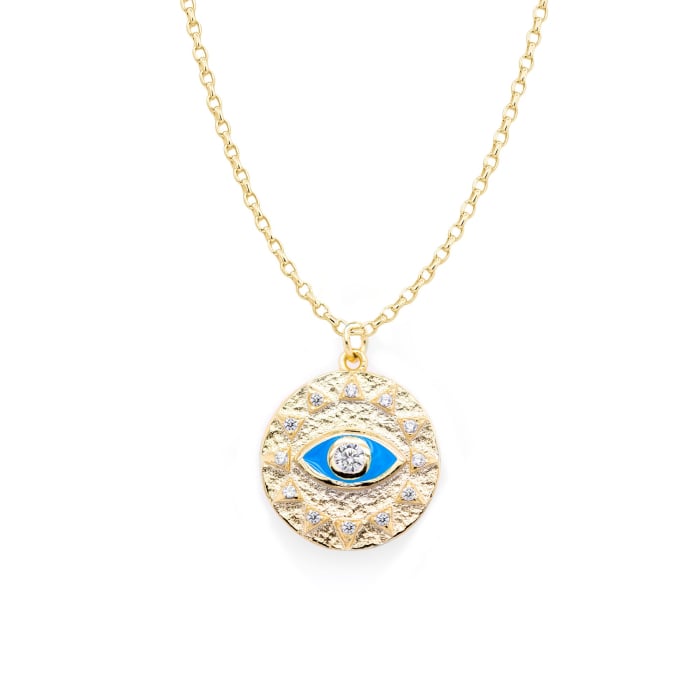Evil Eye Medallion Necklace