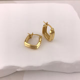 925/18k Vermeil Be Square Hoops