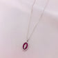 Oval Enamel Mother Mary Necklace by Amen