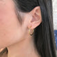 Elevated Studded Hoop