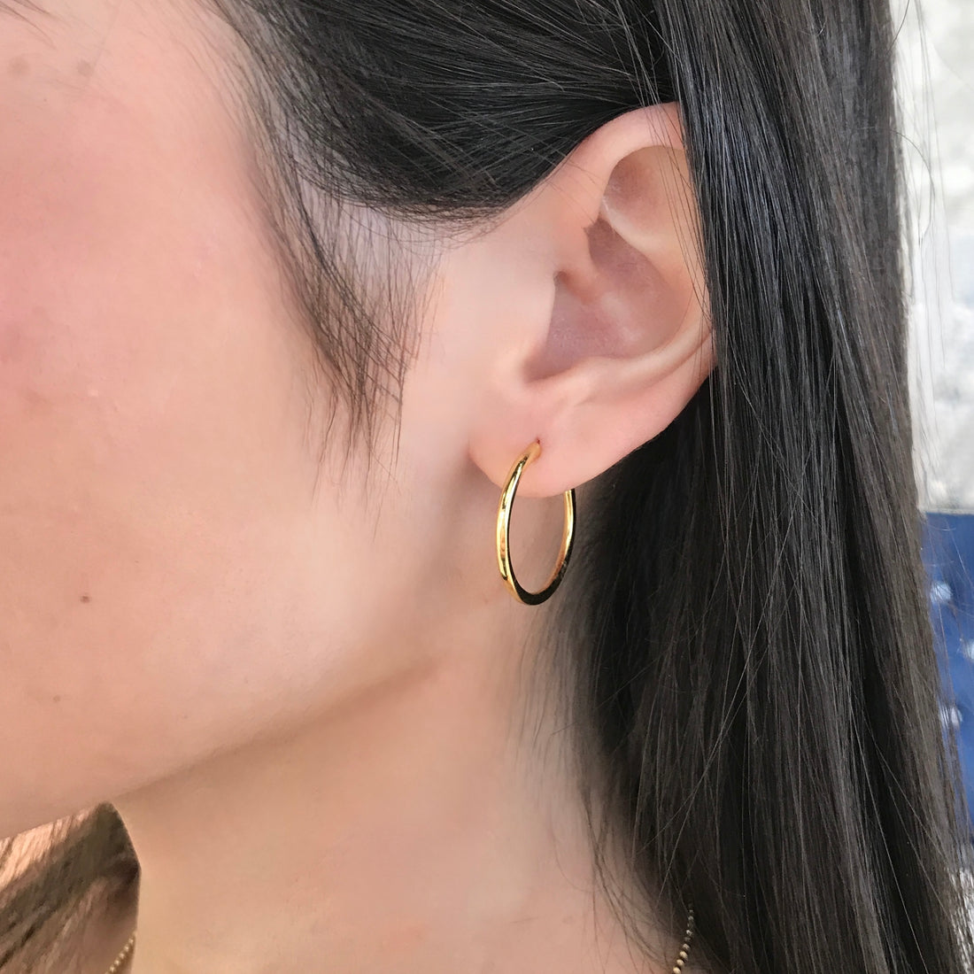 Elevated Studded Hoop