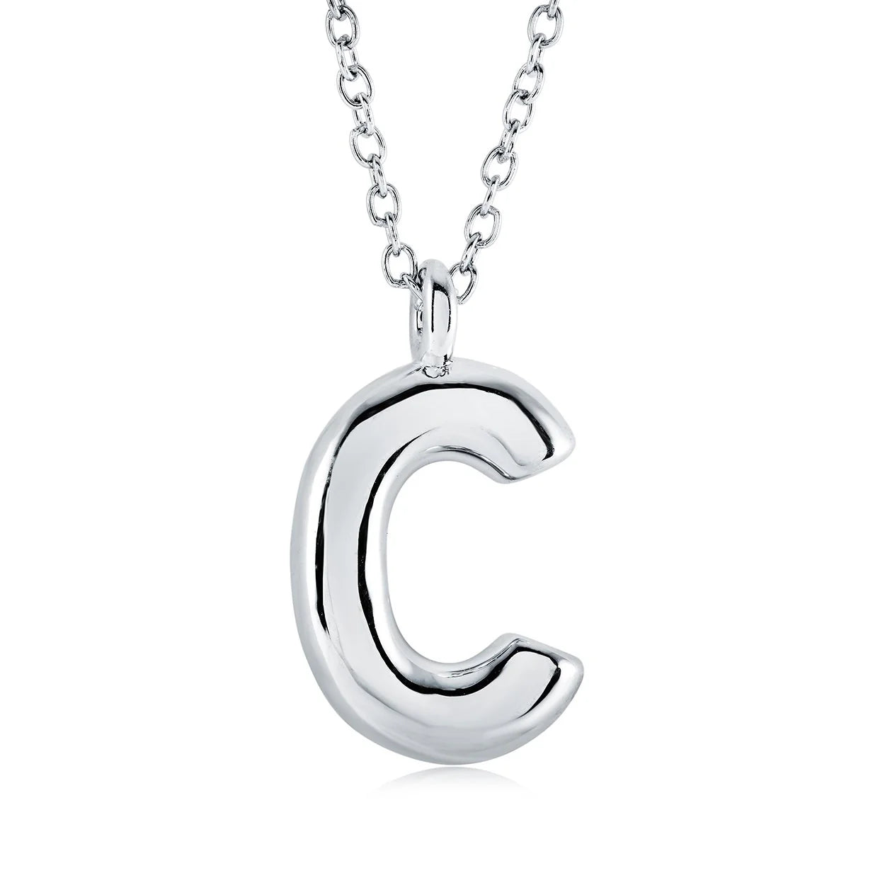 Stainless Steel Bubble Initial by Veloria
