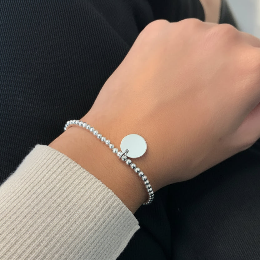 Personalized Disc Stretch Bracelet